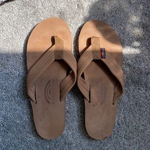 Brand new rainbow flip flops